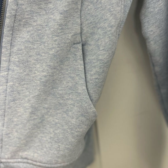 ✨🥰👉🏻 Rare - Lululemon Scuba Hoodie Color Full Zip Heathered Blue Linen Size 8 - Picture 8 of 14